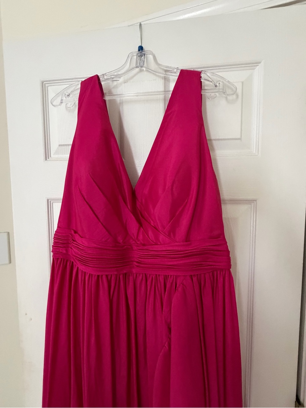 Mac Duggal High Low Taffeta High Low Evening Dress Magenta - Picture 4 of 8